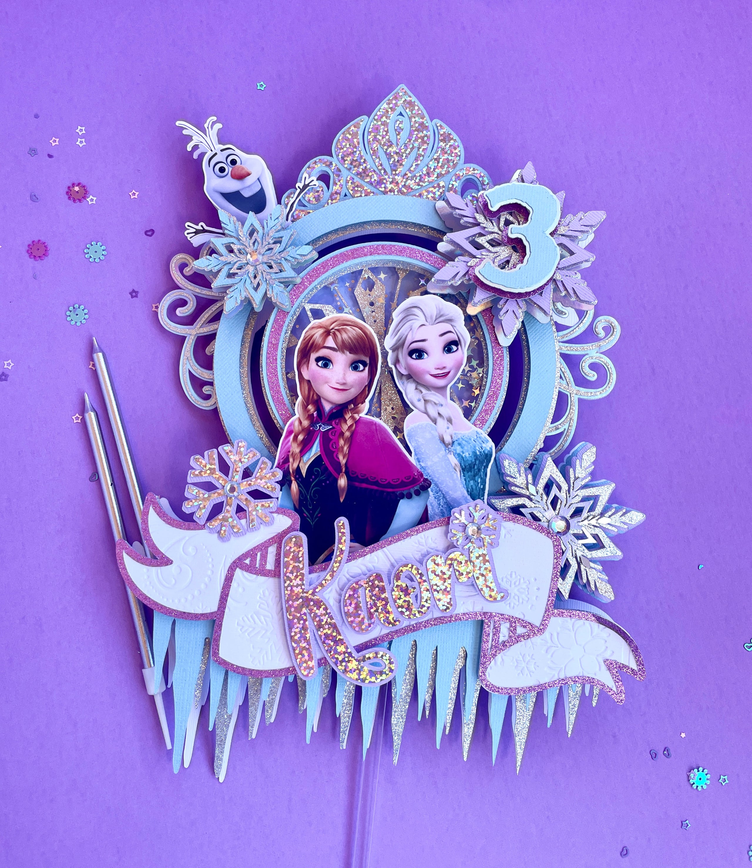 Frozen Cake Topper | SeniaasPaperStudio